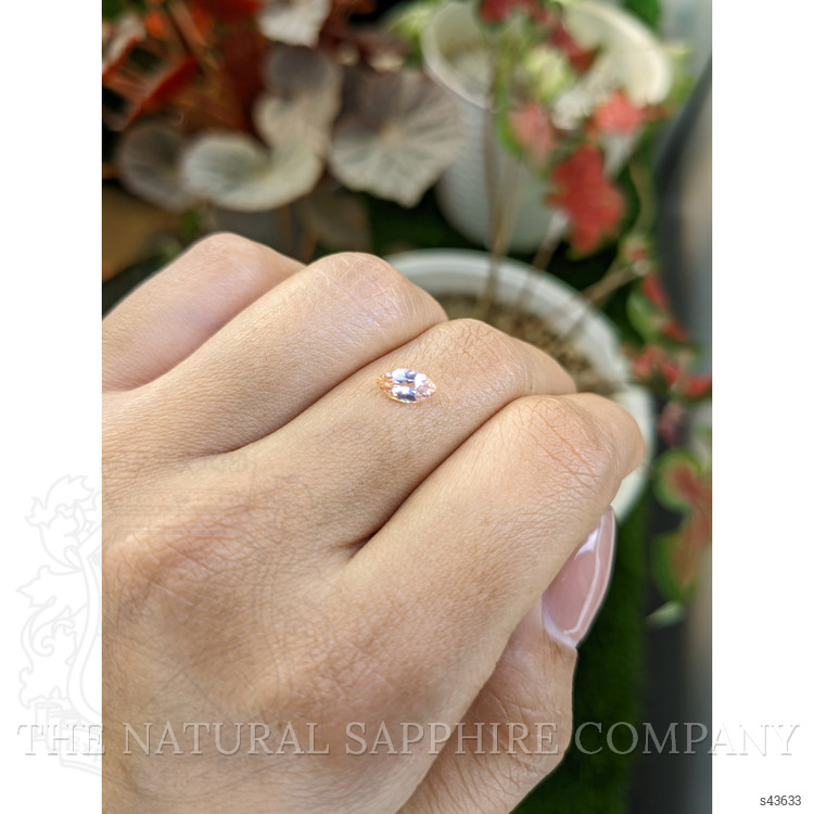 0.56 Ct. Padparadscha Sapphire from Ceylon (Sri Lanka)