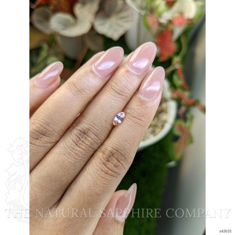 0.56 Ct. Padparadscha Sapphire from Ceylon (Sri Lanka)