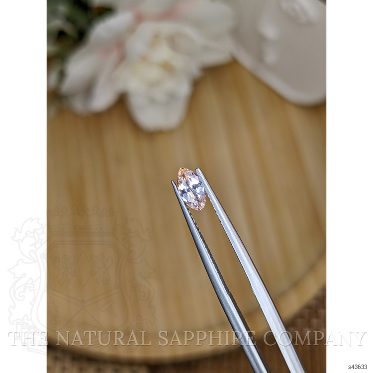0.56 Ct. Padparadscha Sapphire from Ceylon (Sri Lanka)