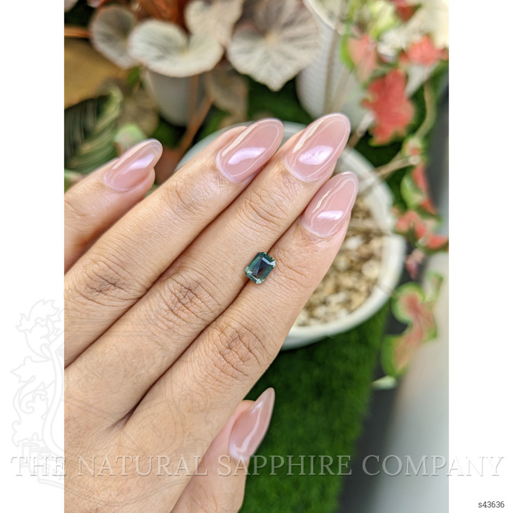 1.24 Ct. Bluish Green Sapphire from Madagascar