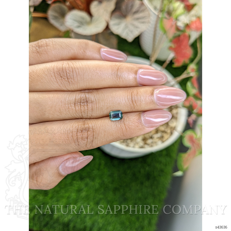 1.24 Ct. Bluish Green Sapphire from Madagascar