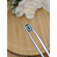 1.24 Ct. Bluish Green Sapphire from Madagascar Life Style