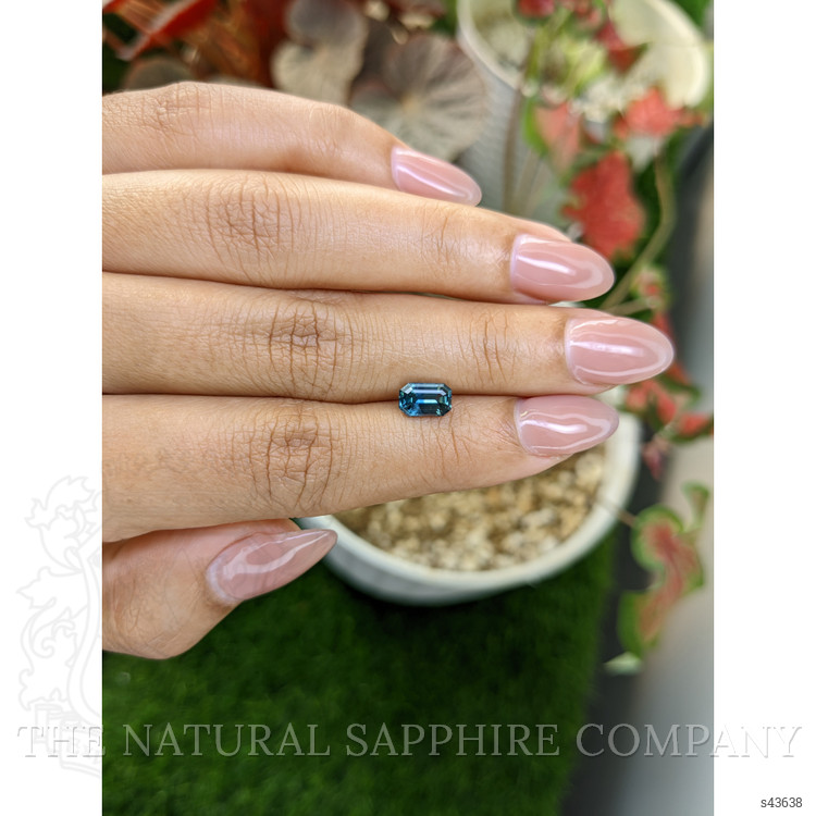 1.32 Ct. Greenish Blue Sapphire from Madagascar