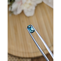 1.32 Ct. Greenish Blue Sapphire from Madagascar Life Style