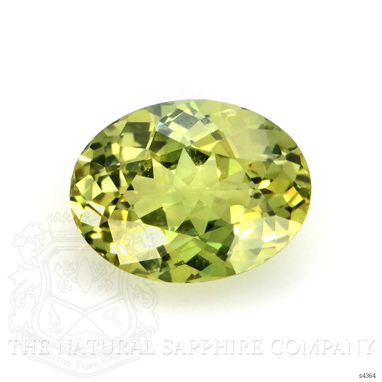 1.58 Ct. Yellowish Green Sapphire from Ceylon (Sri Lanka)