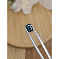 1.30 Ct. Greenish Blue Sapphire from Madagascar Life Style