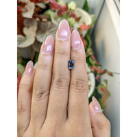 1.51 Ct. Greenish Blue Sapphire from Madagascar Life Style