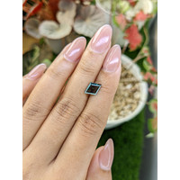 1.51 Ct. Bluish Green Sapphire from Madagascar Life Style