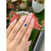 1.27 Ct. Blue Cabochon Sapphire from Ceylon (Sri Lanka) Life Style