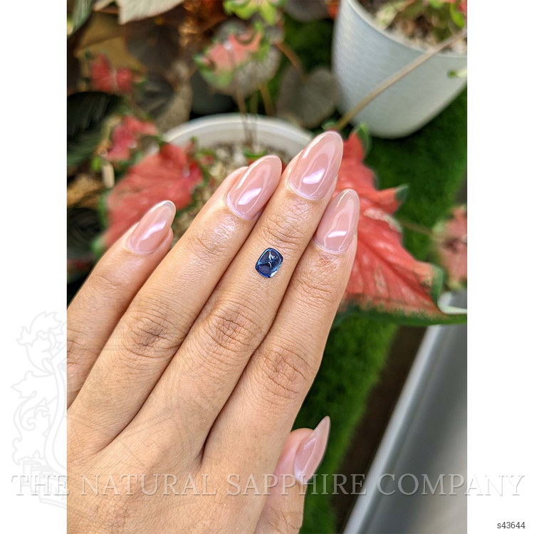 1.27 Ct. Blue Cabochon Sapphire from Ceylon (Sri Lanka)