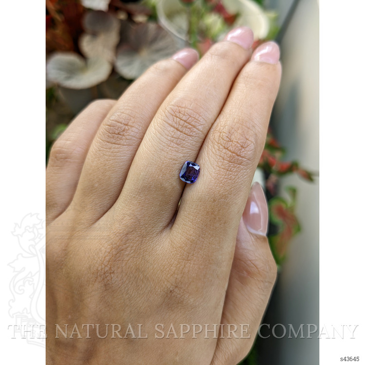 0.84 Ct. Bluish Purple Sapphire from Ceylon (Sri Lanka)