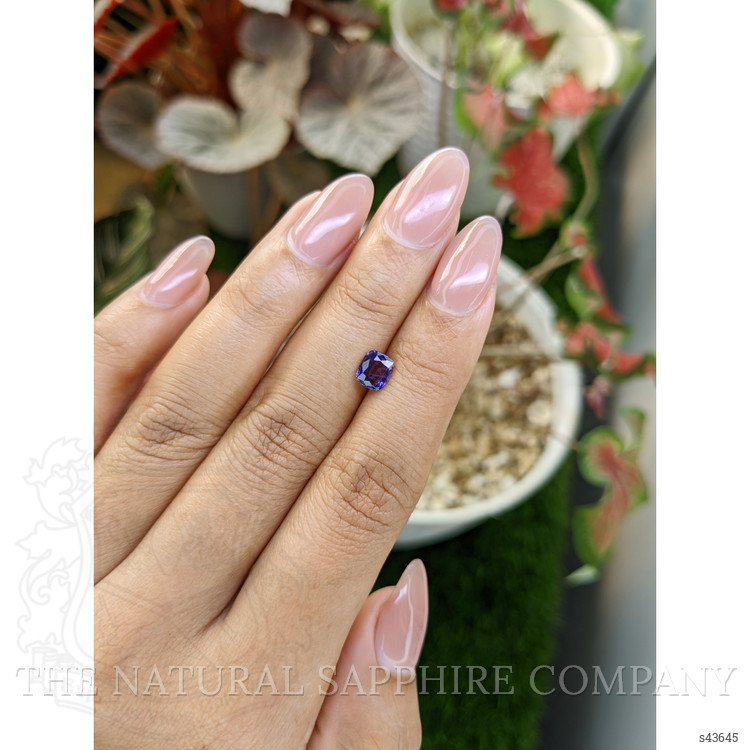 0.84 Ct. Bluish Purple Sapphire from Ceylon (Sri Lanka)