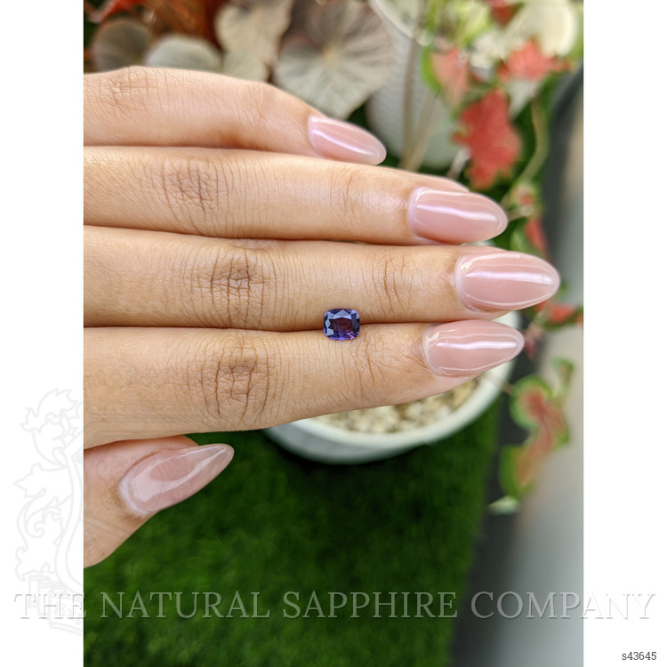 0.84 Ct. Bluish Purple Sapphire from Ceylon (Sri Lanka)
