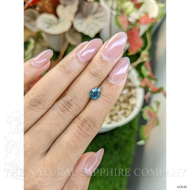 1.32 Ct. Greenish Blue Sapphire from Madagascar
