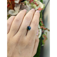 1.98 Ct. Bluish Green Sapphire from Ceylon (Sri Lanka) Life Style