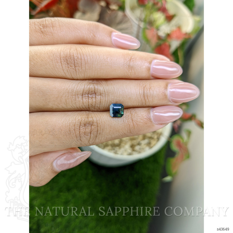 1.98 Ct. Bluish Green Sapphire from Ceylon (Sri Lanka)
