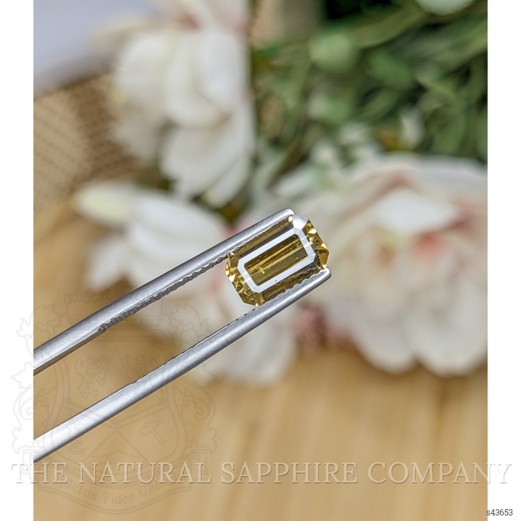 1.87 Ct. Greenish Yellow Sapphire from Ceylon (Sri Lanka)