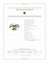 2.50 Ct. Bi Color / Parti Sapphire from Ceylon (Sri Lanka) Scan Report