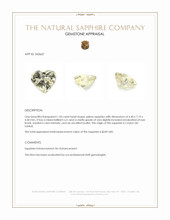 1.50 Ct. Yellow Sapphire from Ceylon (Sri Lanka) Appraisal