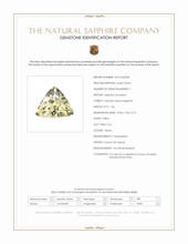 1.06 Ct. Yellow Sapphire from Ceylon (Sri Lanka) Scan Report