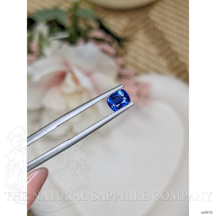 0.82 Ct. Blue Sapphire from Ceylon (Sri Lanka)