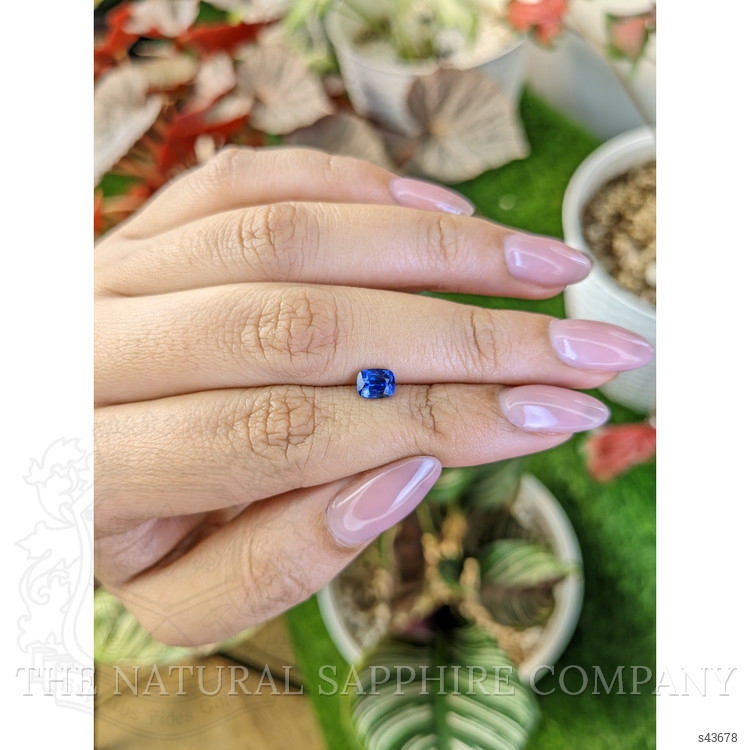 0.82 Ct. Blue Sapphire from Ceylon (Sri Lanka)