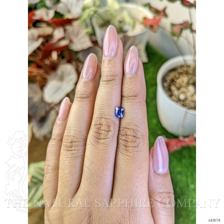 0.82 Ct. Blue Sapphire from Ceylon (Sri Lanka)