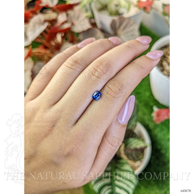 0.82 Ct. Blue Sapphire from Ceylon (Sri Lanka)