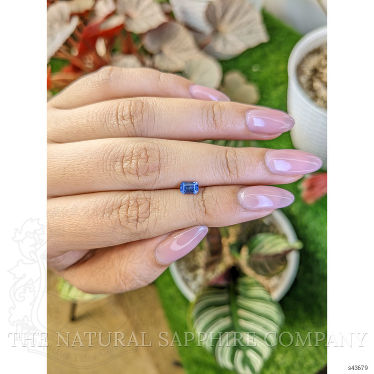 0.58 Ct. Blue Sapphire from Ceylon (Sri Lanka)