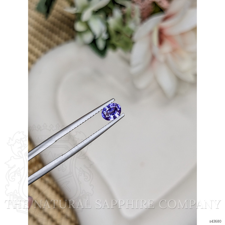 0.51 Ct. Violet Sapphire from Ceylon (Sri Lanka)
