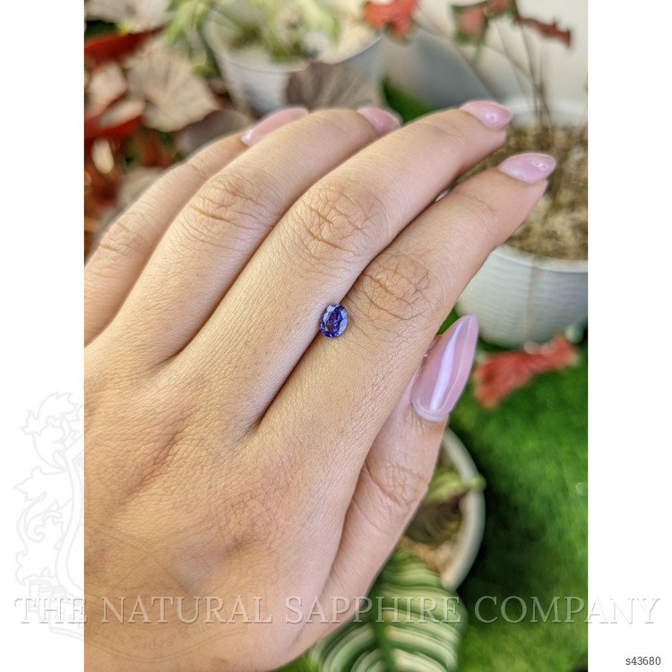 0.51 Ct. Violet Sapphire from Ceylon (Sri Lanka)