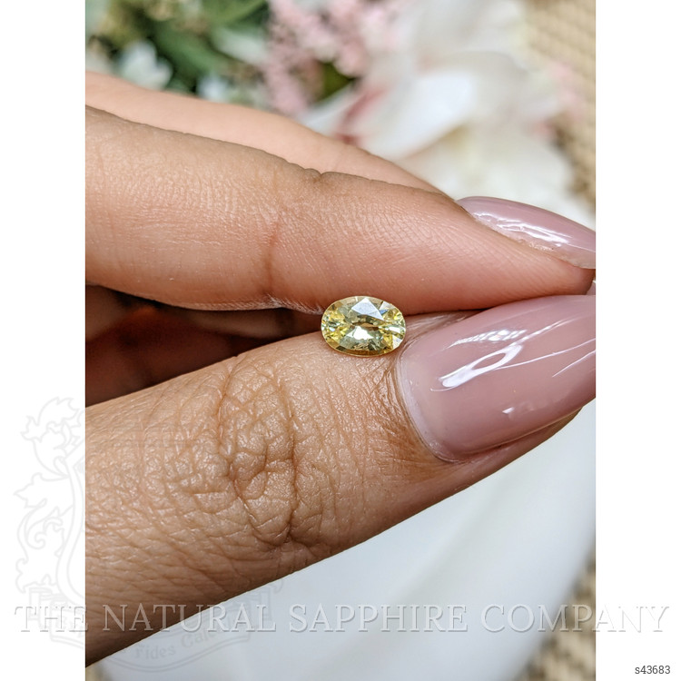 0.74 Ct. Yellow Sapphire from Ceylon (Sri Lanka)
