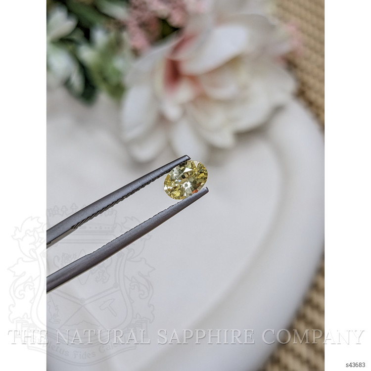0.74 Ct. Yellow Sapphire from Ceylon (Sri Lanka)