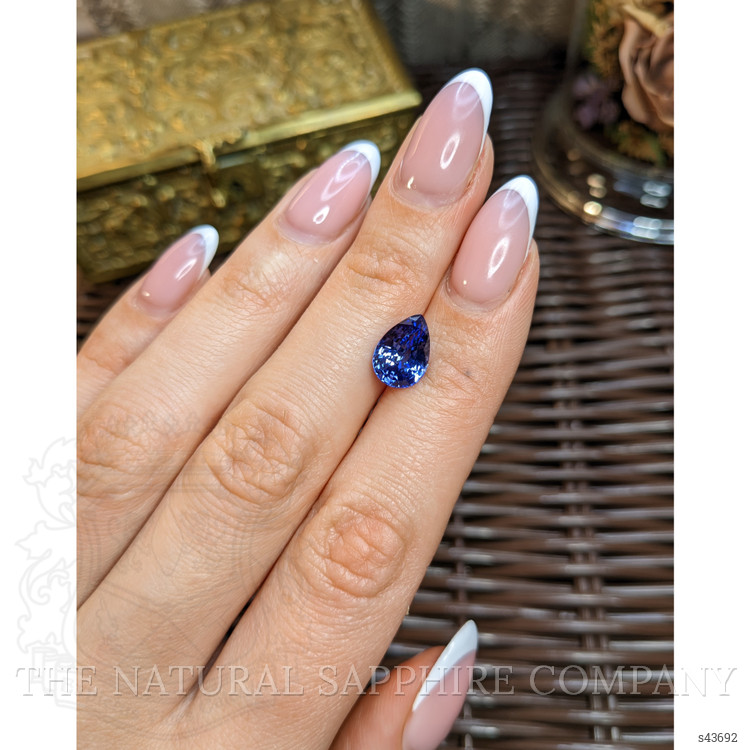 3.65 Ct. Blue Sapphire from Ceylon (Sri Lanka)