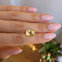9.36 Ct. Yellow Sapphire from Ceylon (Sri Lanka) Life Style