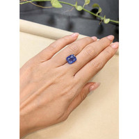 5.68 Ct. Blue Sapphire from Ceylon (Sri Lanka) Life Style