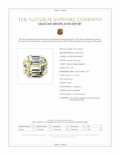 8.25 Ct. Yellow Sapphire from Ceylon (Sri Lanka) Scan Report