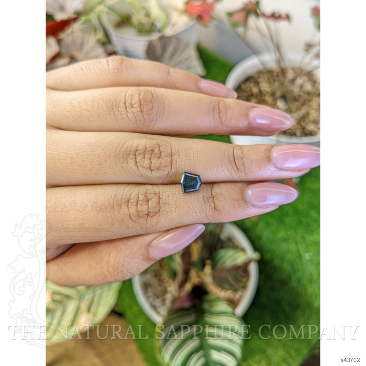 1.56 Ct. Bluish Green Sapphire from Ceylon (Sri Lanka)