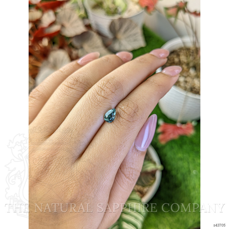 1.19 Ct. Bluish Green Sapphire from Ceylon (Sri Lanka)