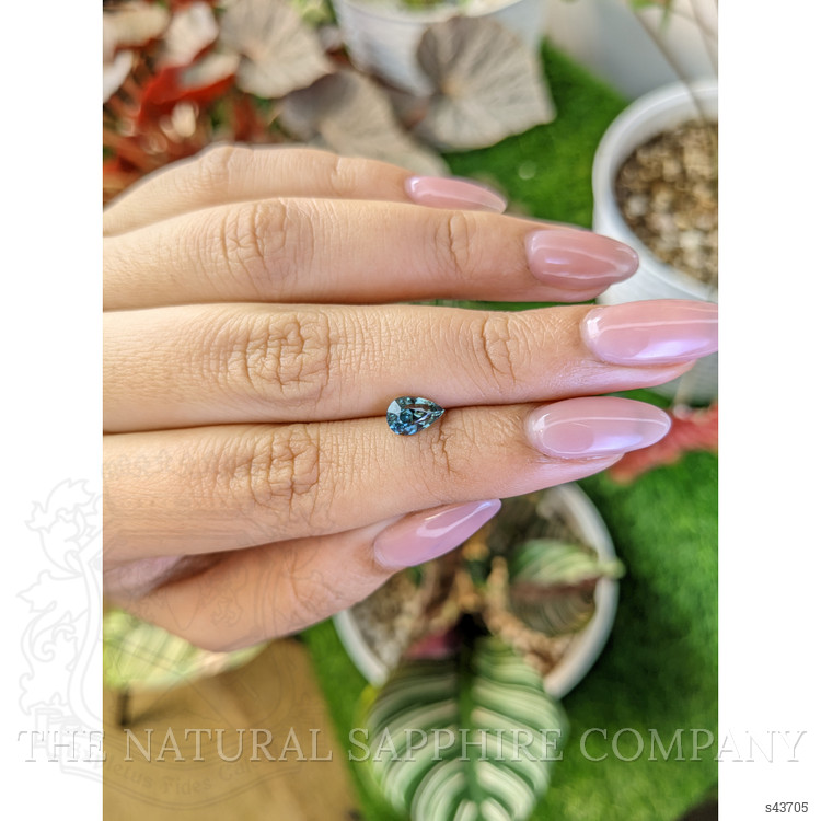 1.19 Ct. Bluish Green Sapphire from Ceylon (Sri Lanka)