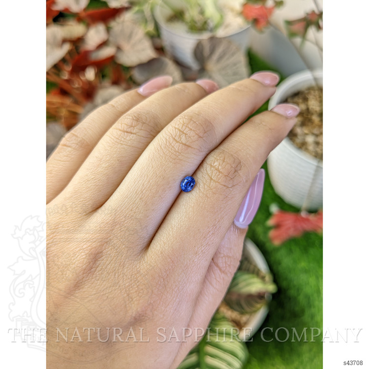 0.48 Ct. Blue Sapphire from Ceylon (Sri Lanka)