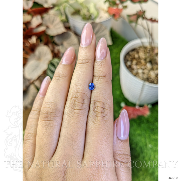 0.48 Ct. Blue Sapphire from Ceylon (Sri Lanka)