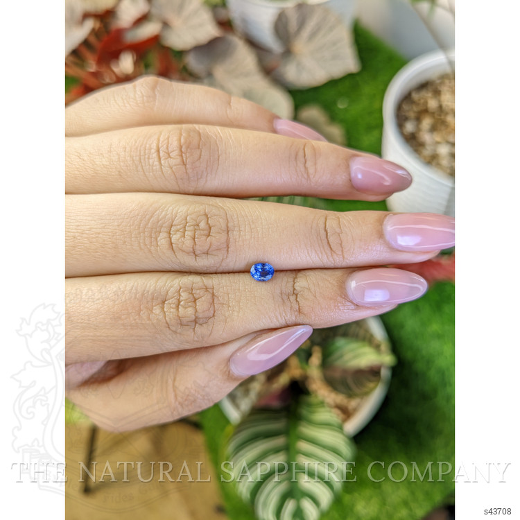 0.48 Ct. Blue Sapphire from Ceylon (Sri Lanka)