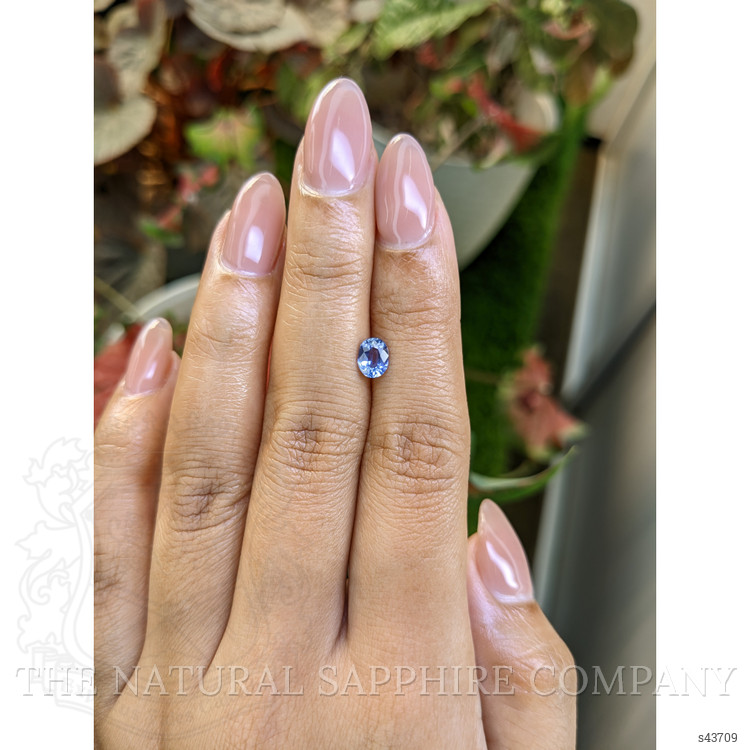0.73 Ct. Blue Sapphire from Ceylon (Sri Lanka)
