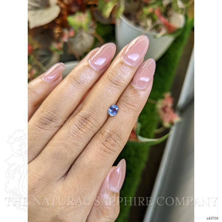 0.73 Ct. Blue Sapphire from Ceylon (Sri Lanka)