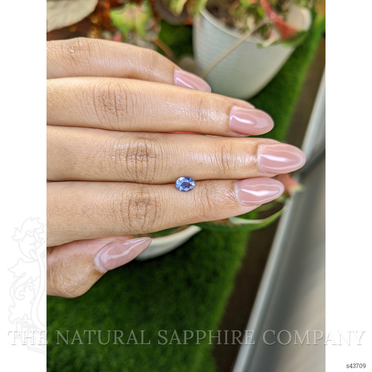 0.73 Ct. Blue Sapphire from Ceylon (Sri Lanka)
