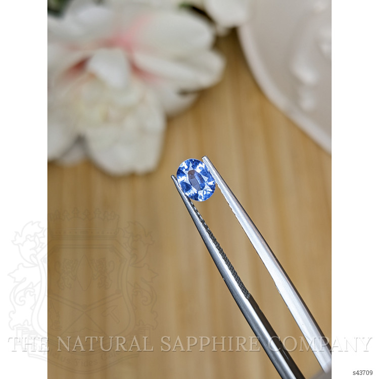0.73 Ct. Blue Sapphire from Ceylon (Sri Lanka)
