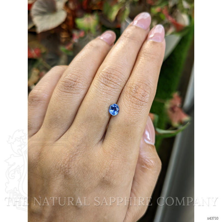 0.77 Ct. Blue Sapphire from Ceylon (Sri Lanka)