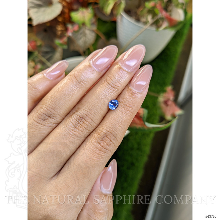 0.77 Ct. Blue Sapphire from Ceylon (Sri Lanka)