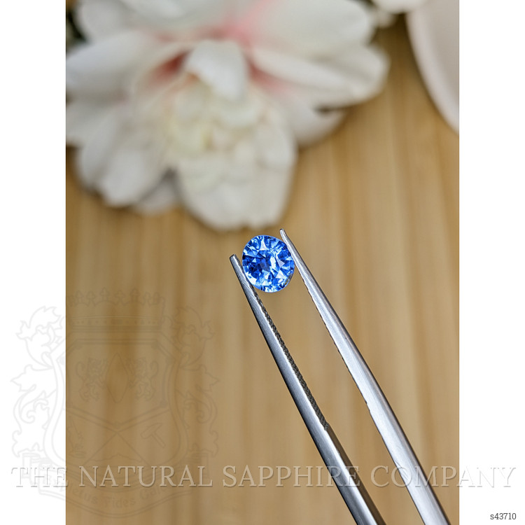 0.77 Ct. Blue Sapphire from Ceylon (Sri Lanka)